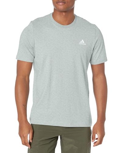 adidas Essentials Single Jersey Embroidered Small Logo T-shirt - Blue