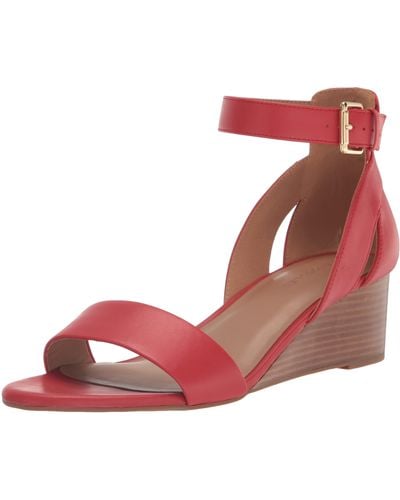 Aerosoles Willowbrook Wedge Sandal - Red