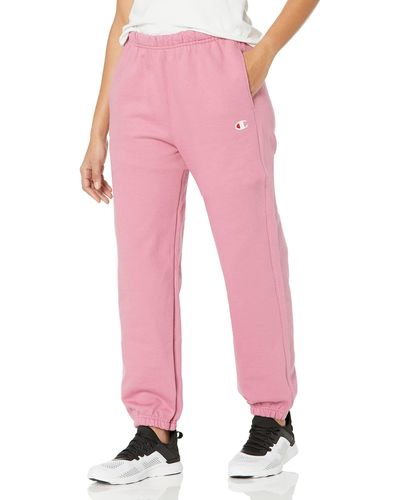 Champion 's Oversized Reverse Weave Joggers,30" Inseam - Pink
