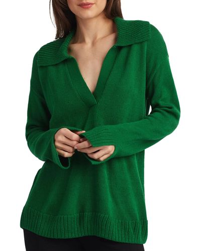 Ellen Tracy Polo Sweater - Green