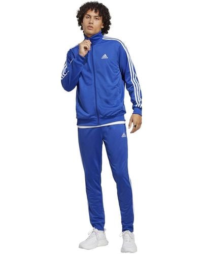 adidas Sportswear Basic 3-stripes Tricot Track Suit - Blue