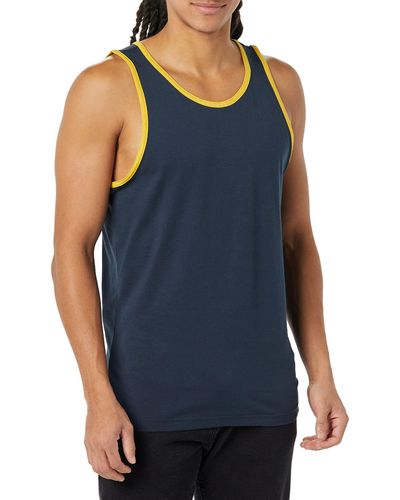 Amazon Essentials Camiseta de Tirantes de Ajuste Entallado Hombre - Azul