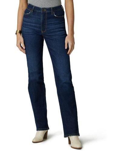 Wrangler Womens High Rise True Straight Fit Jeans - Blue