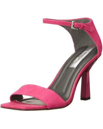 Franco Sarto S Remedy Dress Sandal Orchid Pink Suede 5.5 M