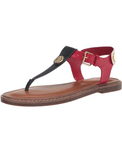 Tommy Hilfiger Flat sandals for Women | Online Sale up to 66% off | Lyst