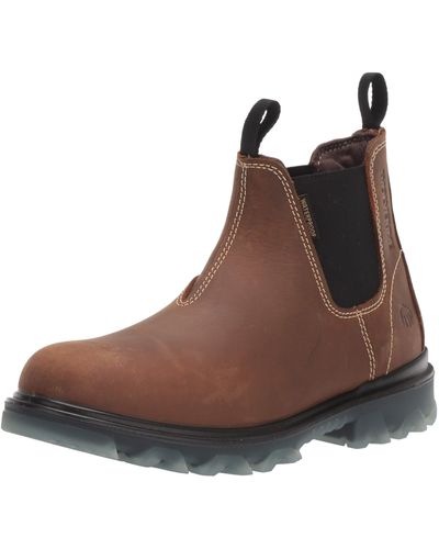 Wolverine I-90 Waterproof Carbonmax Saftey Toe Romeo Boot Construction - Brown
