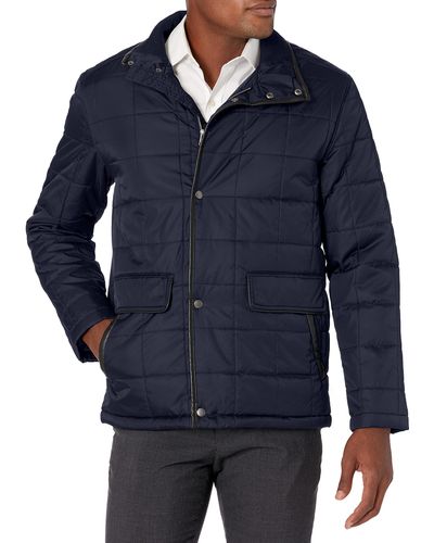 Cole Haan Box Quilted Jacket - Blue