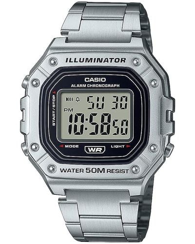 G-Shock Quartz Sport Watch With Resin Strap - Metallic