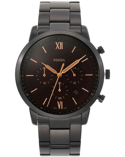 Fossil Neutra Quartz Stainless Steel Chronograph Watch - Gray