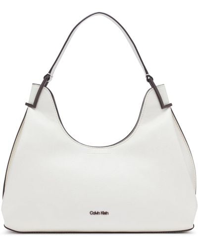 Calvin Klein Falcon Shoulder Bag - White