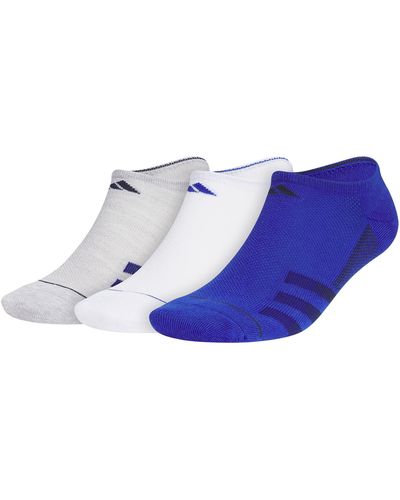 adidas Superlite Stripe 3 No Show Socks - Blue