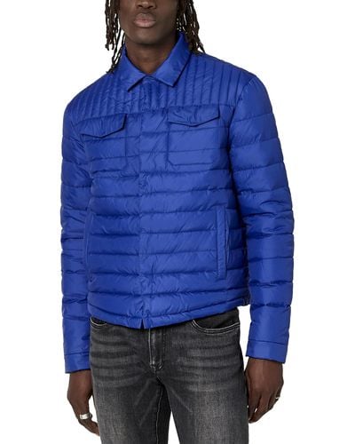 Buffalo David Bitton Shirt Style Shacket Jacket - Blue