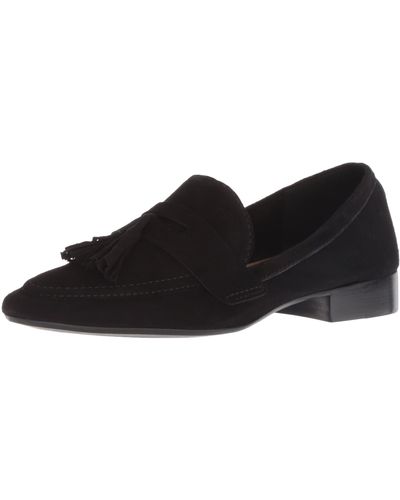 French Sole Chime Loafer Flat - Black