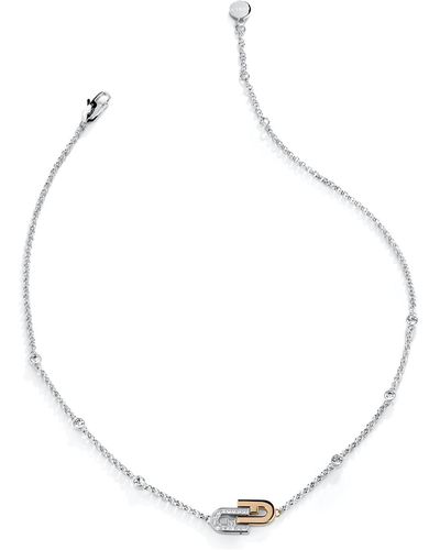 Furla Arch Double Necklace - Metallic
