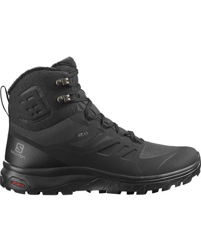 Salomon Outblast Thinsulate Clima Waterproof Winter Boots For Snow - Black
