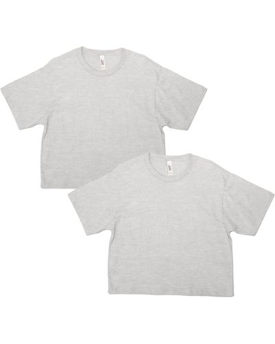 American Apparel Fine Jersey Boxy T-shirt - White