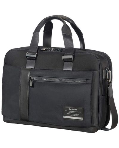 Samsonite Open Road Bailhandle Expandable 39.6cm/15.6inch Jet Black Laptop Briefcase