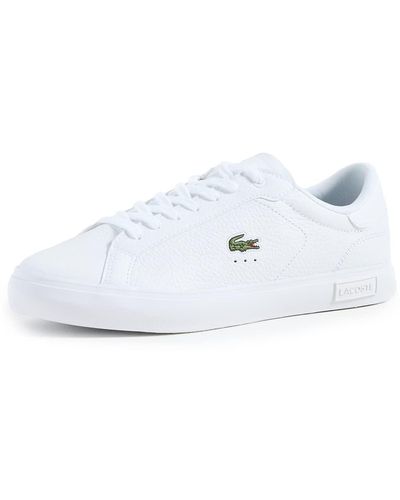 Lacoste Powercourt Leather Sneakers - White