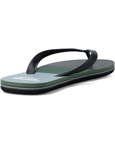 Quiksilver Molokai Stripe 3 Point Flip Flop Sandal - Black