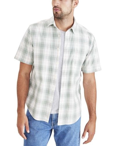 Dockers Fit Short Sleeve Casual Shirt - White