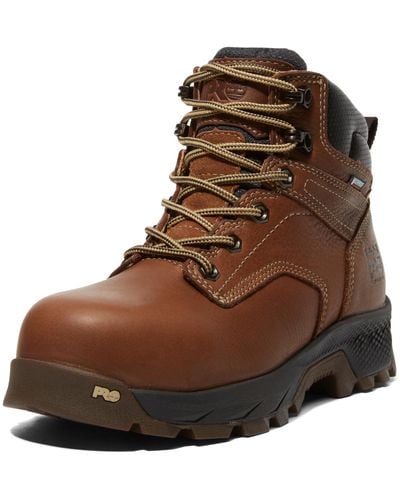 Timberland Titan Ev 6 Inch Composite Safety Toe Waterproof Industrial Work Boot - Brown