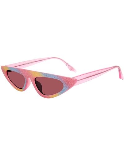 Steve Madden Female Sunglasses Style Lizo Cat Eye - Black