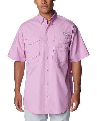 Columbia Bonehead Short Sleeve Shirt - Purple