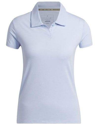 adidas Golf Standard S Go-to Heathered Polo Shirt - Blue