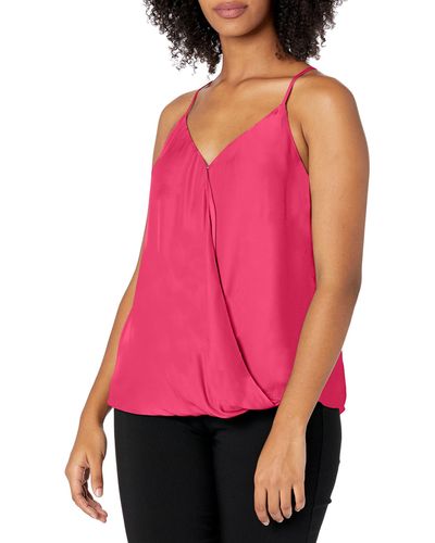 Parker Harlow Sleeveless Wrap Front Top - Pink
