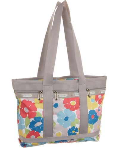 LeSportsac Small Travel Tote,flower Power,one Size - Gray