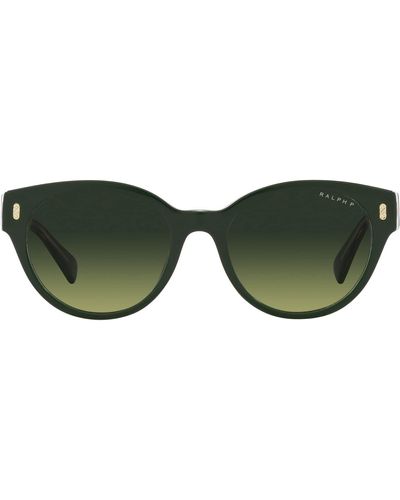 Ralph By Ralph Lauren Ra5302u Universal Fit Round Sunglasses - Green