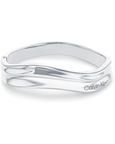 Calvin Klein Elemental Bangle Bracelet For - Metallic