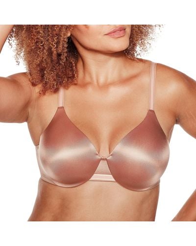 Bali Womens One Smooth Smoothing & Concealing Underwire Df3w11 Full Coverage Bra - Brown