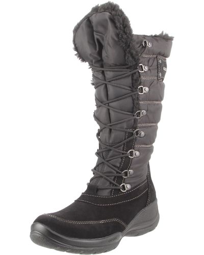 Geox Donna Aosta Wp W Knee High Boot,black,35 Eu/5 M Us