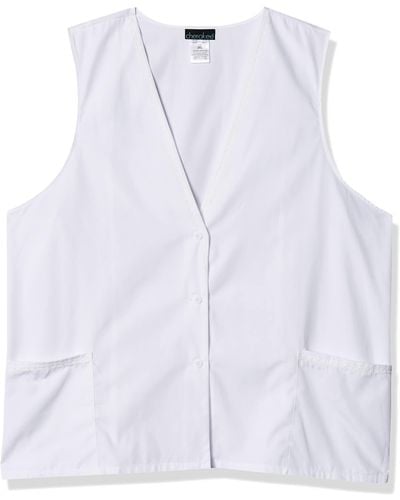 CHEROKEE Professionals Scrubs Vest Lace Trimmed 2610 - White