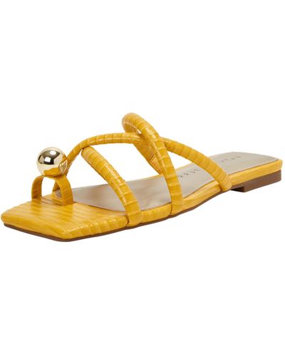 Katy Perry The Camie Toe Thong Sandal Flat - Yellow
