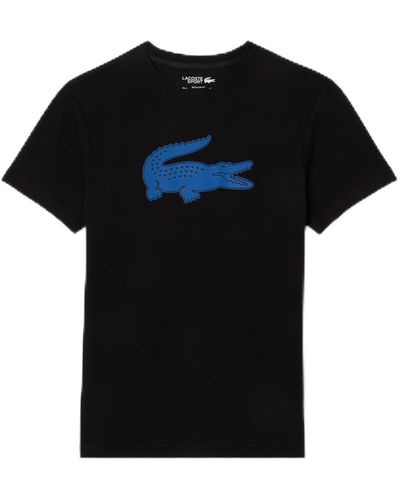 Lacoste Short Sleeve Large Croc Tee Shirt - Black