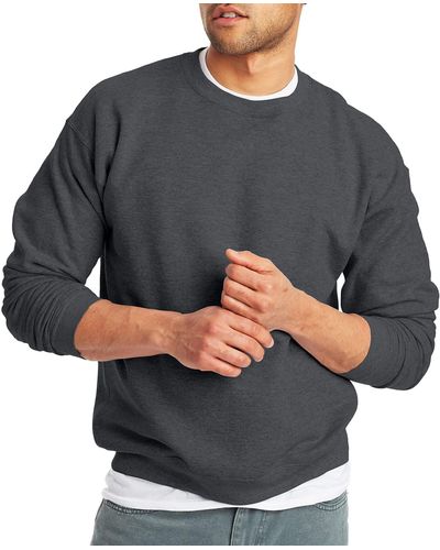Hanes Mens Ecosmart Sweatshirt - Gray