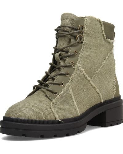 Rocket Dog Irys Orchard Cotton/ontario Suede Pu Boots - Green