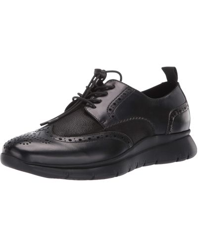 Kenneth Cole Trent Brogue Shoe With Flex - Black