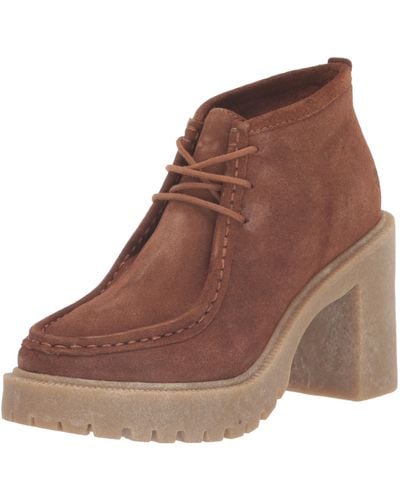 Lucky Brand Hollia Lace-up Bootie Ankle Boot - Brown