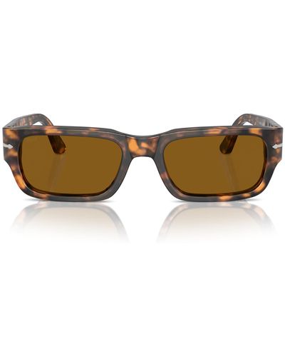 Persol Po3347s Adrien Rectangular Sunglasses - Black