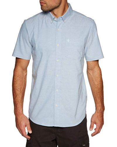 Volcom Everett Oxford Short-sleeve Shirt - Blue