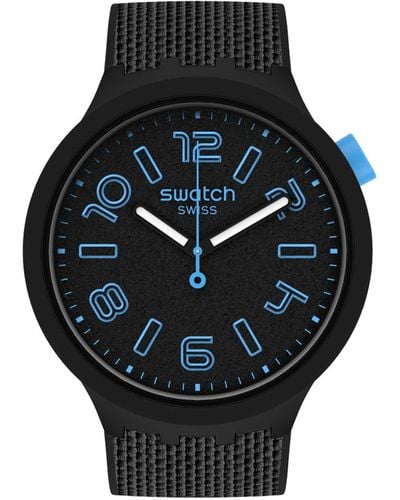 Swatch Deep Concrete Watch - Black
