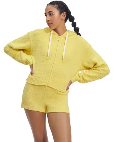 UGG Hana Zip Hoodie Sweater - Yellow