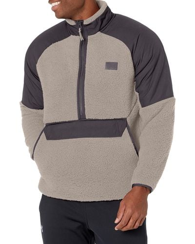 Under Armour Mens Legacy Sherpa 1/2 Zip Soft Shell, - Gray