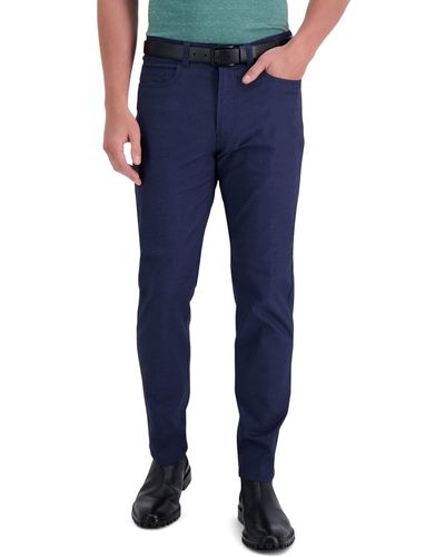Kenneth Cole Reaction Slim Fit Stretch Casual Pant - Blue