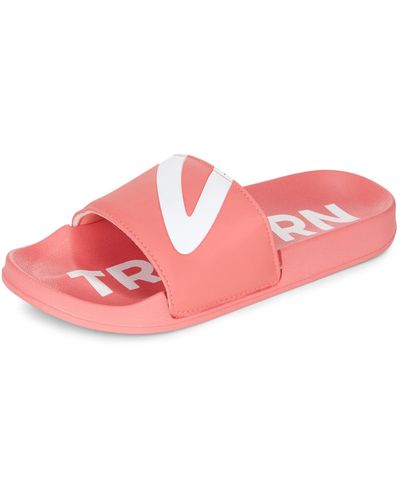 Tretorn S Slides Ace-cute Sandals Casual Summer Comfort Slip-on Shower/water Shoe - Black