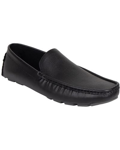 Kenneth Cole Unlisted Hope Textured Driver Loafer Casual Shoes Memory Foam Einlegesohle - Schwarz