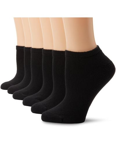 Hanes Ultimate 6-pack Low-cut Socks - Black